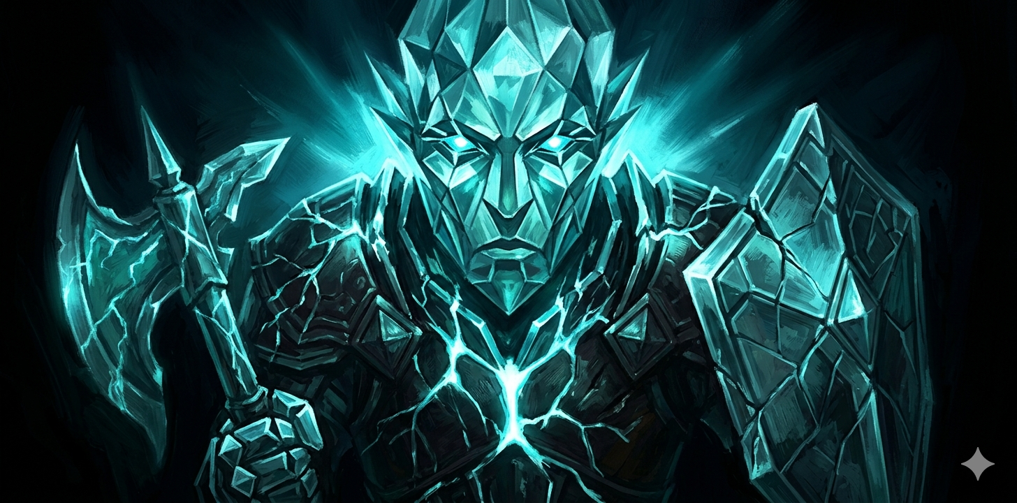 The Crystal Overlord, boss of Kingdom 2 in Bordair's Castle